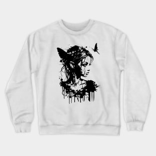 Urban Elf: Banksy-Inspired Artwork Crewneck Sweatshirt